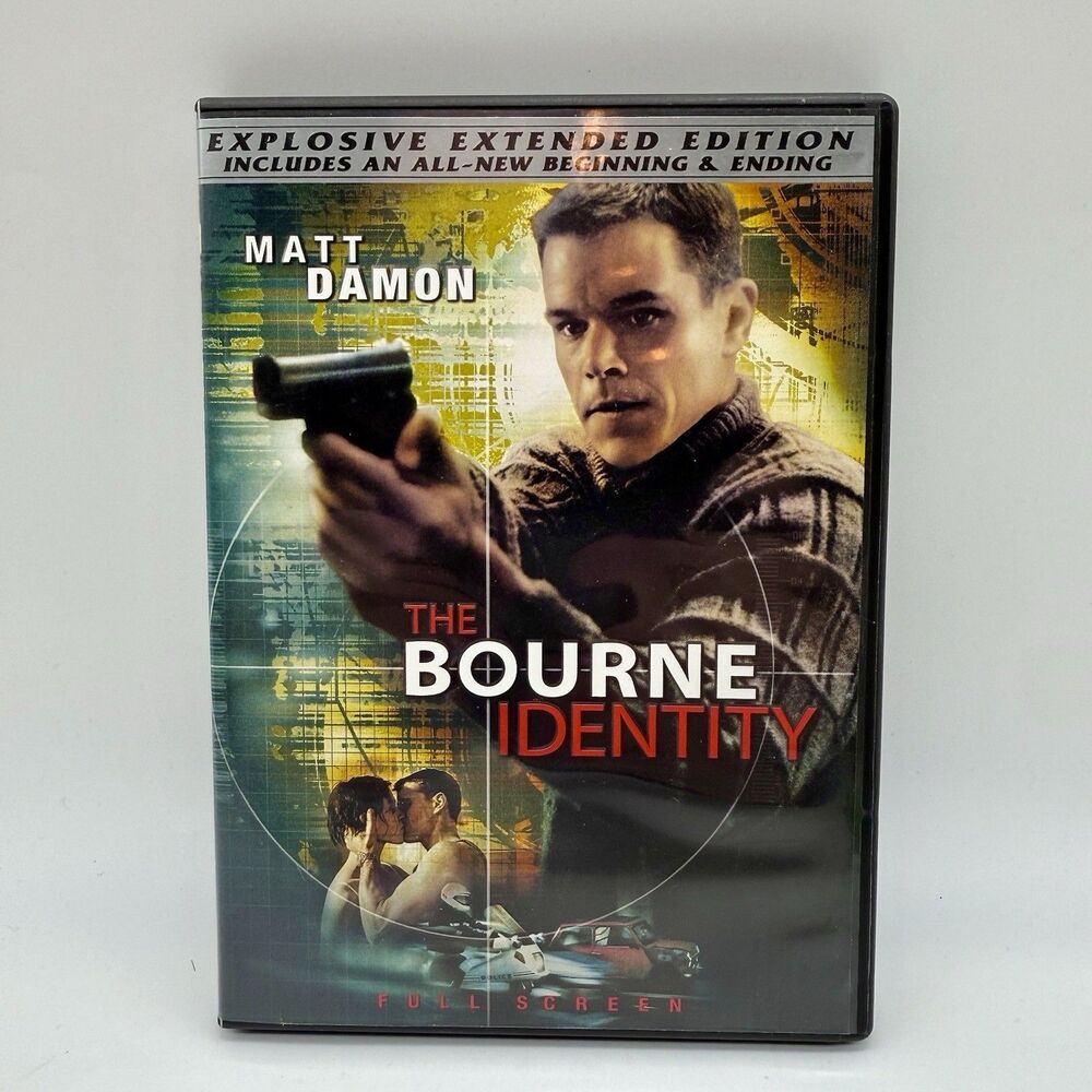 The Bourne Identity DVD 2004 The Explosive Extended Edition - Full‎ Frame